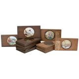 2 Sets of Wood-Framed Magic Lantern Fairy-Tale Slides