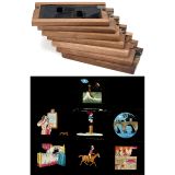 7 Wood-Framed Double Slipping Slides