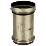 Nickeled Portrait Lens Rectilinear by Marion, c. 1890