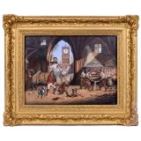 Automaton Clock Picture of a Blacksmith's Shop by Xavier Tharin,