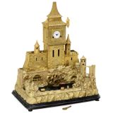 Gilt Architectural Musical Automaton Clock, c. 1870