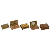 5 Swiss Musical Boxes, 1930 onwards