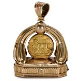 Rare English 14-Carat Rose Gold Musical Fob, dated 1797