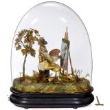 Monkey Artist Musical Automaton by Jean Phalibois, c. 1895