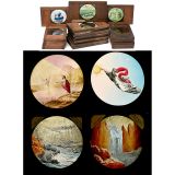 22 Wood-Framed Magic Lantern Slides
