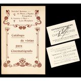 World's 1st Movie Screening Document by Auguste & Louis Lumière 