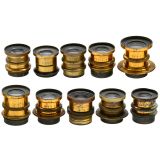 8 Symmetrical Lenses by Beck, c. 1890–1900