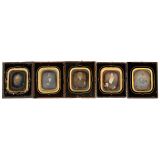 5 Daguerreotypes, c. 1845