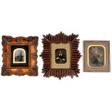 3 Ambrotypes, c. 1850–55