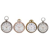 4 Gents' Pocket Watches, c. 1900