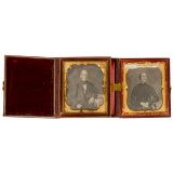 2 Daguerreotypes (1/6 Plate), c. 1850
