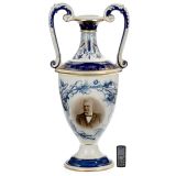 Amphora Porcelain Vase with Photograph, c. 1920