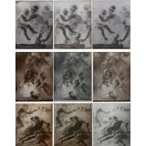 3 x Three-Color Negatives (18 x 24 cm) after Adolf Miethe, c. 19