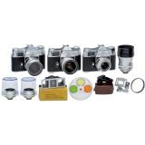 3 x Kodak Retina Reflex III with Accessories