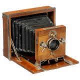 German Urania Folding-Bed Camera, c. 1898