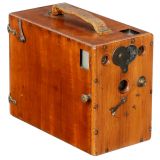 Polished Wood Magazine Camera 9 x 12, c. 1880