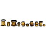 10 Brass Lenses from England, c. 1880–1900