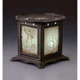 Lithophane Portable Holder and Lithophane Plate, c. 1860