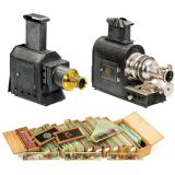 2 Sciopticons and Magic Lantern Slides, c. 1880
