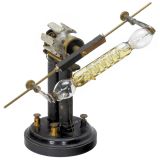 Electro-Magnetic Motor with Rotating Geissler Tube, c. 1880