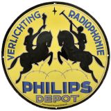 Philips Depot Enamel Sign, c. 1940