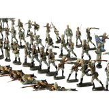 Elastolin Soldiers, Military Vehicles and Indians, c. 1940