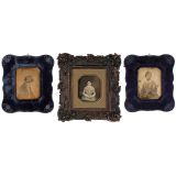 3 Daguerreotypes (1/4 Plate), c. 1850