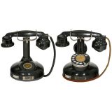 2 French Table Telephones, c. 1933