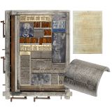 Historic Printing Block from Newspaper Express, Cologne/German