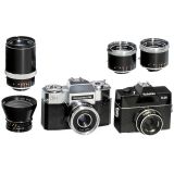 Contaflex 126 and Rolleiflex SL26