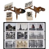 2 Holmes-Pattern Stereo Viewers and Cards, 1900-1910