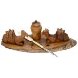 Desk Garniture with Stanhope Quill
