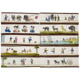 10 Hand-Painted Magic Lantern Slides by Rose in Nürnberg, c, 181