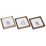 3 Replica Tiles with Magic Lantern Picture