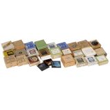 25 Maker's Card Boxes with Lantern Slides 8 x 8 cm, 1910 onwards