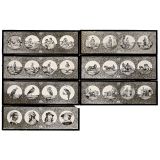 7 Photographic Lantern Slides by Plank, c. 1903