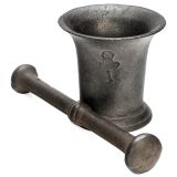 Gothic Iron Mortar and Pestle, c. 1500