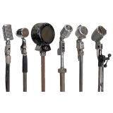 6 Microphones and 13 Stands, 1950s-1960s