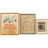 3 Framed Posters Edison, Phonograph and Record