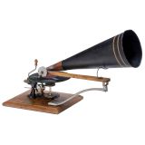 Emile Berliner-Style Hand-Cranked Gramophone
