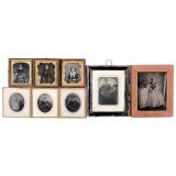 8 Ambrotypes (Various Sizes), c. 1860-1900