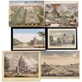 6 Day-and-Night Vues d'Optique, c. 1800-1850