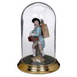 Porcelain Figure of a Magic Lanternist by Meissen, 19th Century