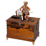 Seventeen-Key Reed Barrel Organ with Monkey Auto maton by Alexan