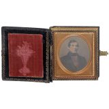 Daguerreotype in Decorative Case, c. 1845