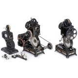 3 Movie Projectors for 9,5mm Film, c. 1924