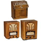 3 Philips Radio Receivers