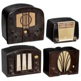 4 Philips Bakelite Radios