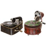 2 German Toy Gramophones, c. 1920