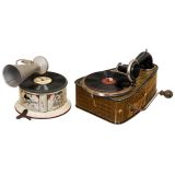 2 German Toy Gramophones, c. 1920